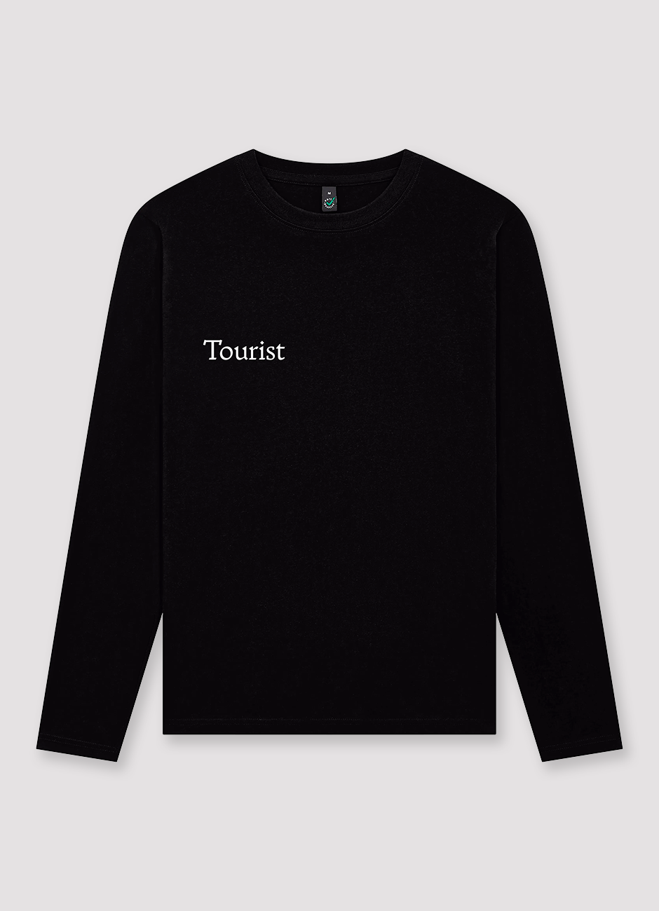 Tourist Logo Black Longsleeve T-Shirt